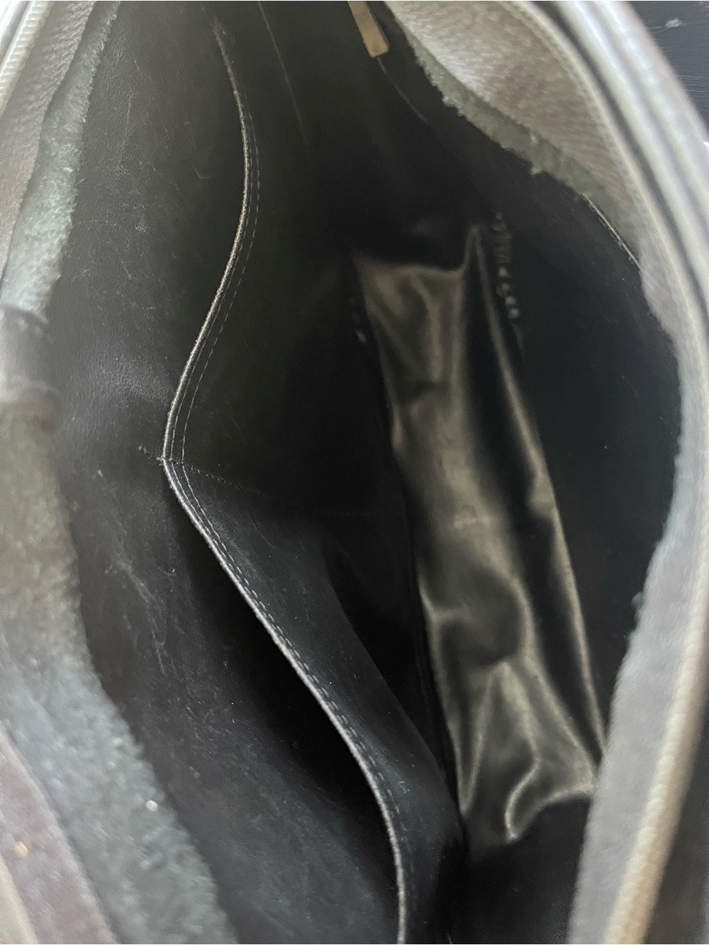 Longchamp Black Leather Messenger Bag - Picture 12 of 12